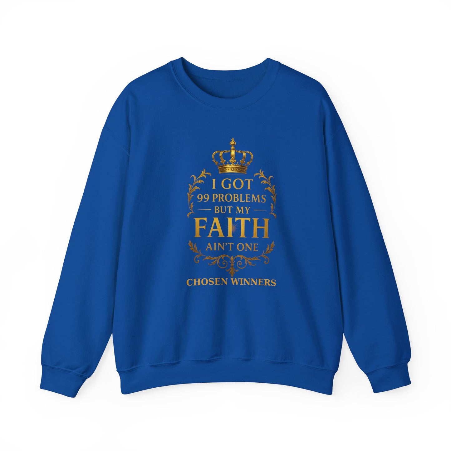 Faith Crewneck Sweatshirt – Unisex Christian Pullover, Motivational Gift for Believers, Cozy Spiritual Comfort Wear”