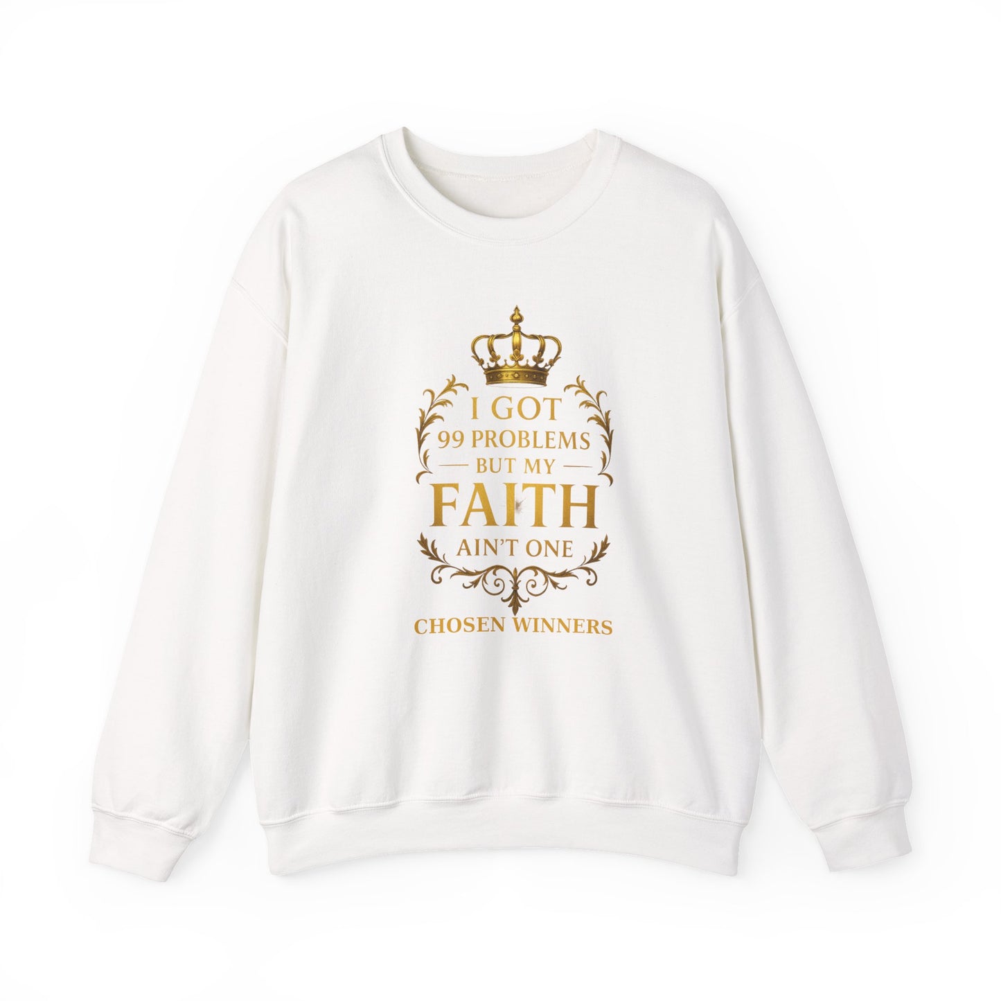 Faith Crewneck Sweatshirt – Unisex Christian Pullover, Motivational Gift for Believers, Cozy Spiritual Comfort Wear”