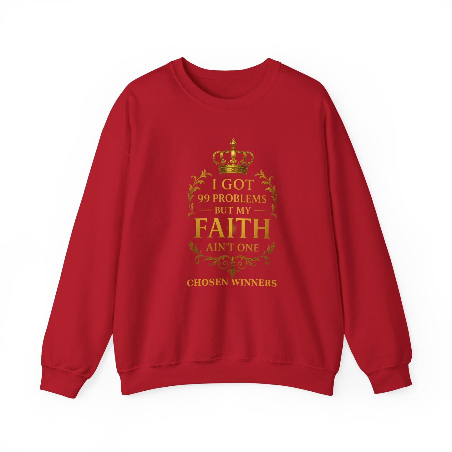 Faith Crewneck Sweatshirt – Unisex Christian Pullover, Motivational Gift for Believers, Cozy Spiritual Comfort Wear”