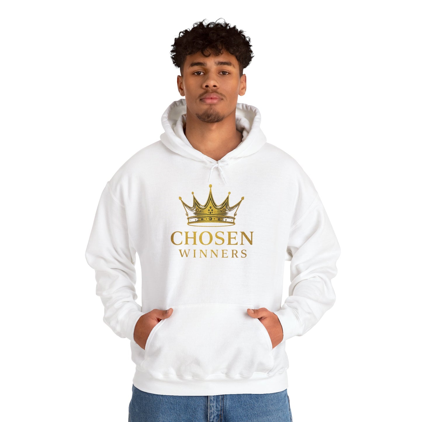 Chosen Winners Crown Hoodie — Inspirational Gold Crown Sweatshirt