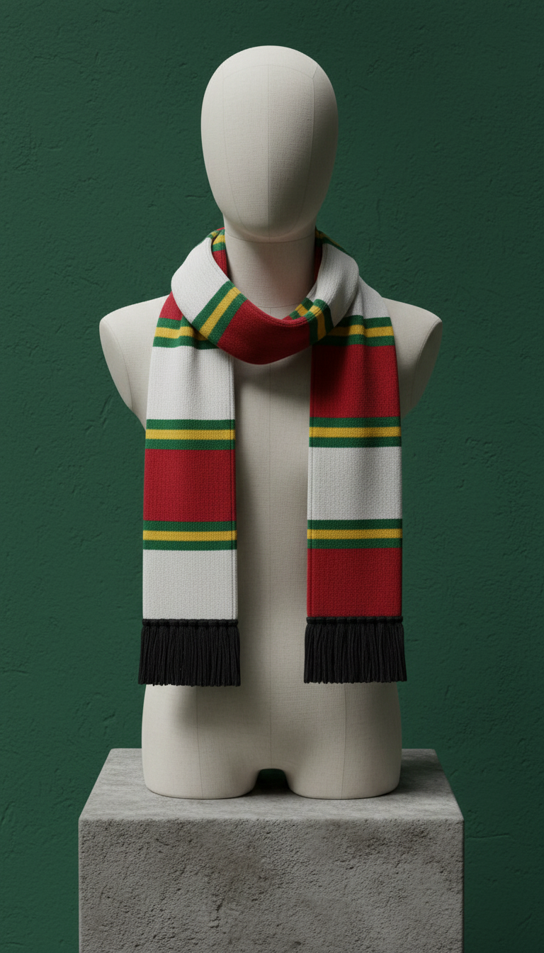 Striped Knit Scarf in a new setting