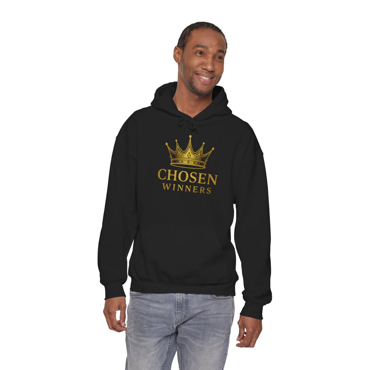 Chosen Winners Crown Hoodie — Inspirational Gold Crown Sweatshirt