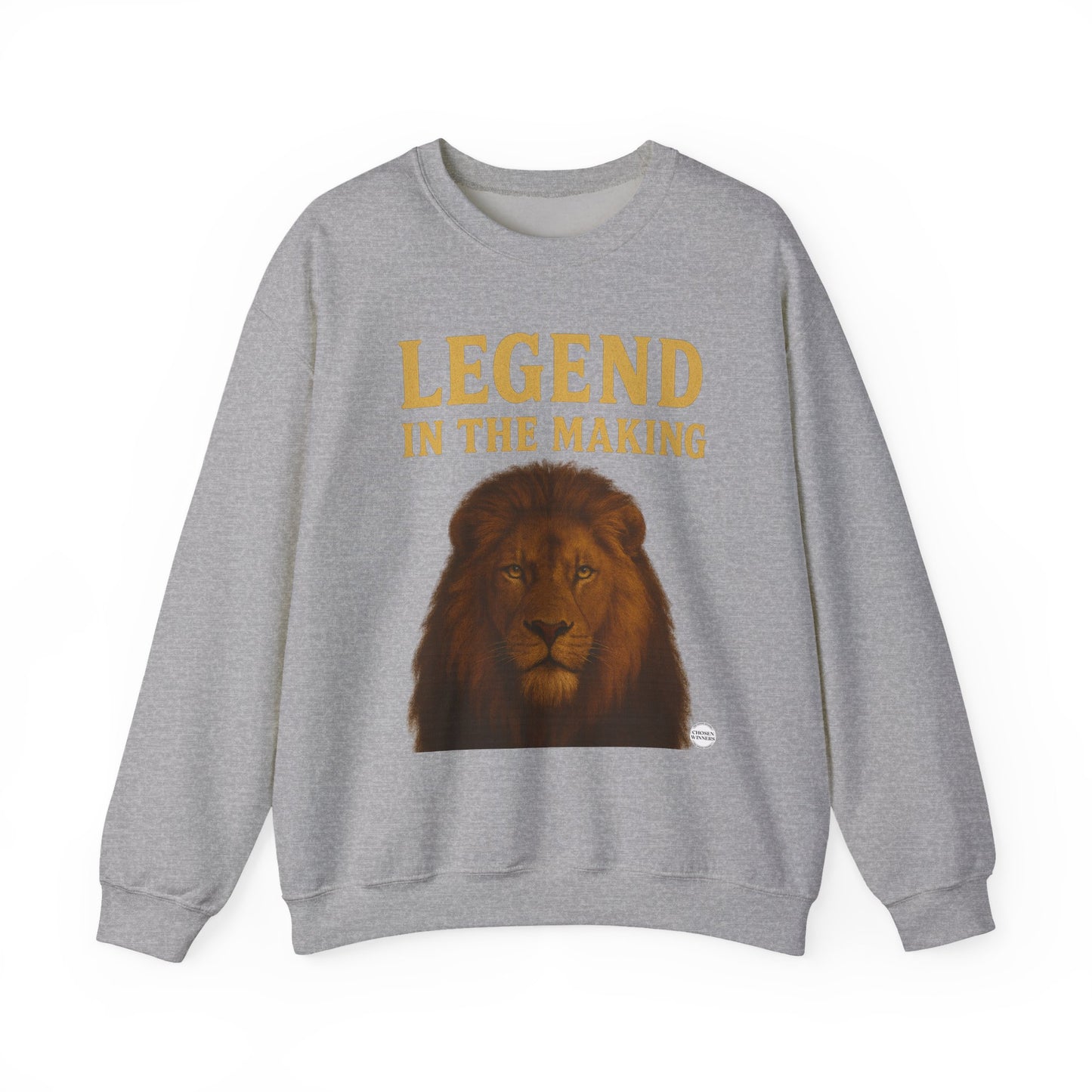 Legend In The Making Lion Sweatshirt — Inspirational Crewneck for Kids & Teens