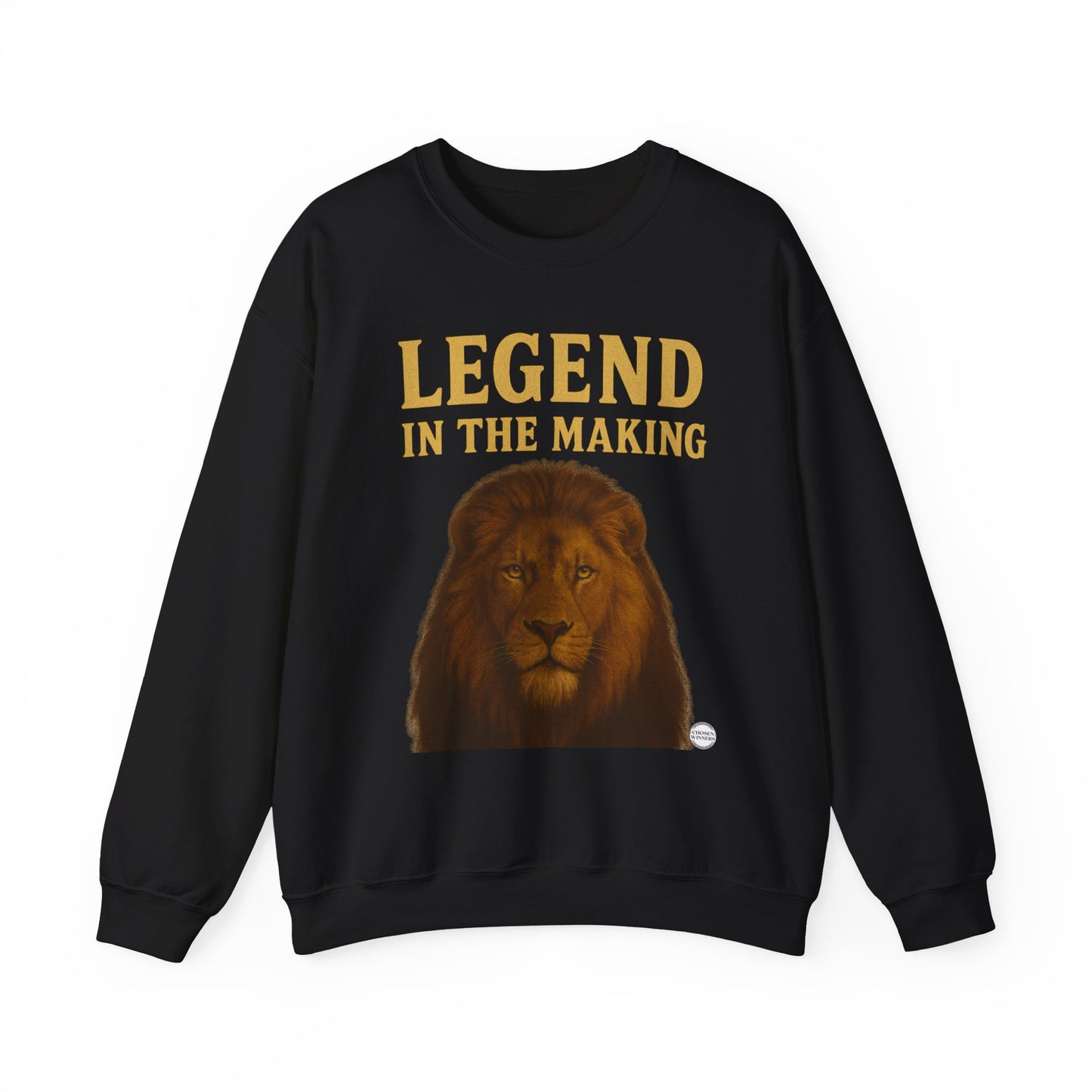 Legend In The Making Lion Sweatshirt — Inspirational Crewneck for Kids & Teens