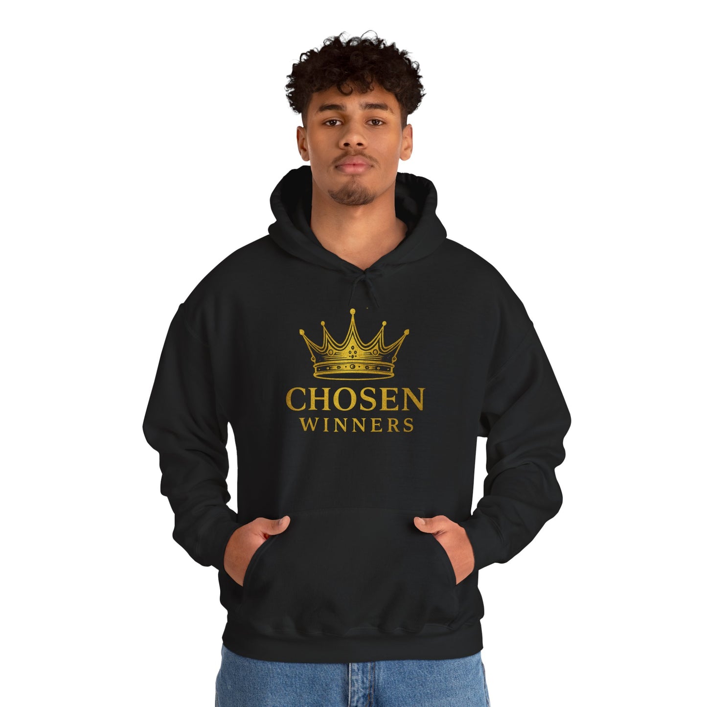Chosen Winners Crown Hoodie — Inspirational Gold Crown Sweatshirt