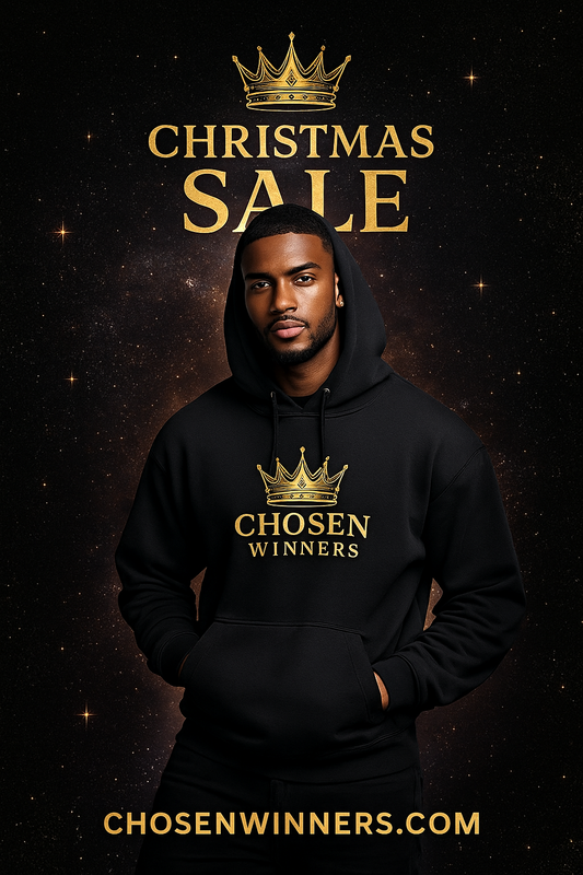 Chosen Winners Crown Hoodie — Inspirational Gold Crown Sweatshirt